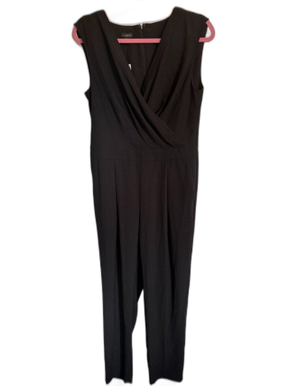 Talbots Women's Black Jumpsuit Business Formal Wedding Guest Capsule Wardrobe
